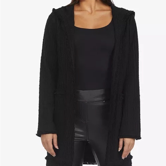 Laundry by Shelli Segal Hooded Boucle Jacket - Picture 1 of 9